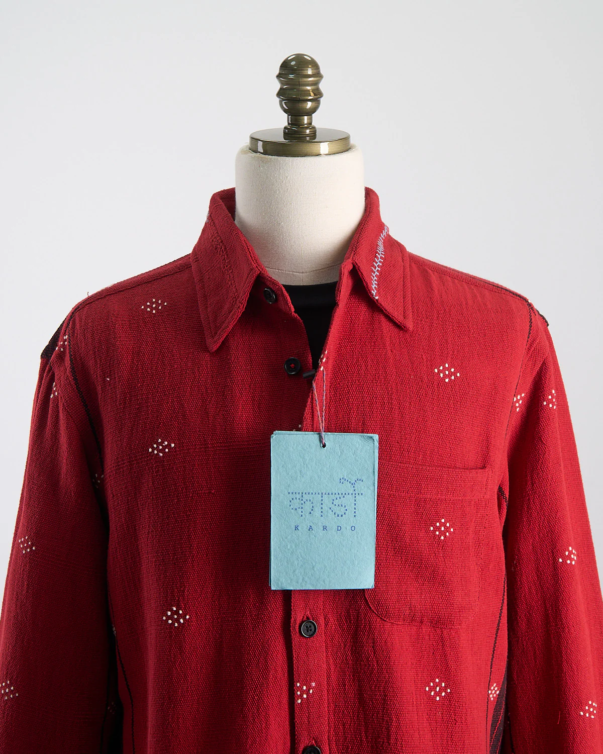 Relaxed Fit Handloom Cotton 'Luis' Artisan Overshirt - Image 6