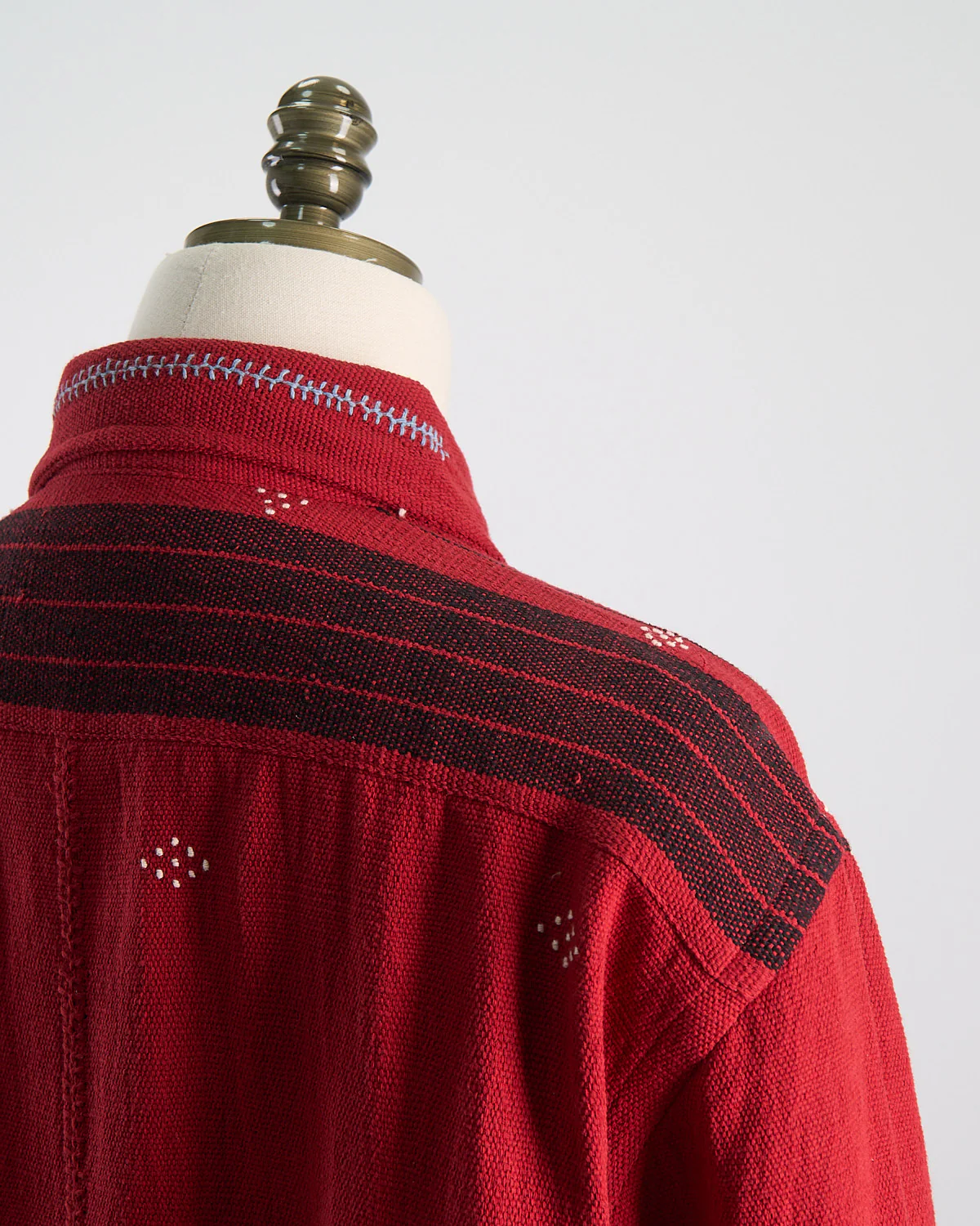 Relaxed Fit Handloom Cotton 'Luis' Artisan Overshirt - Image 8