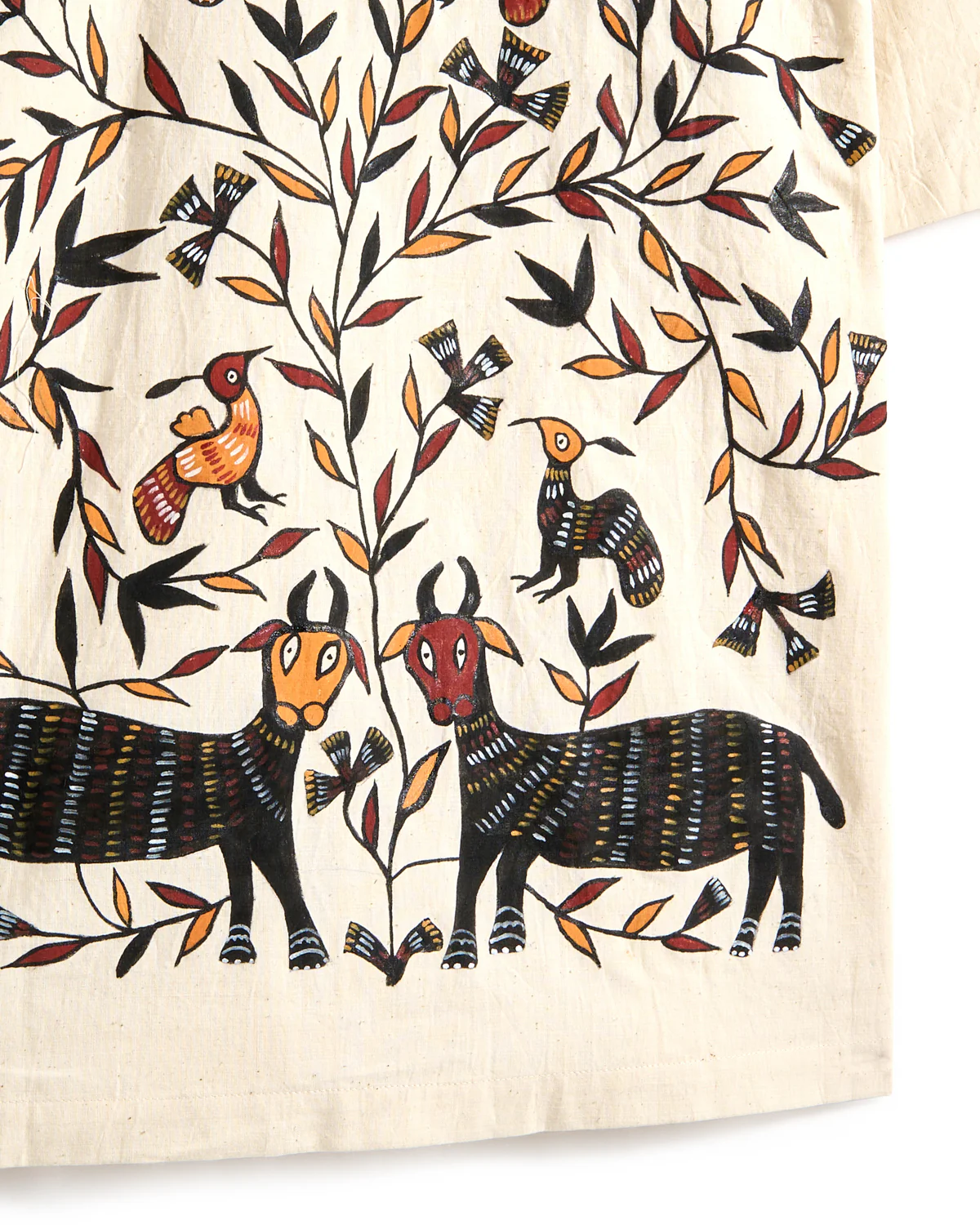 Rohit Hand Painted Sohrai Design Shirt - Image 5