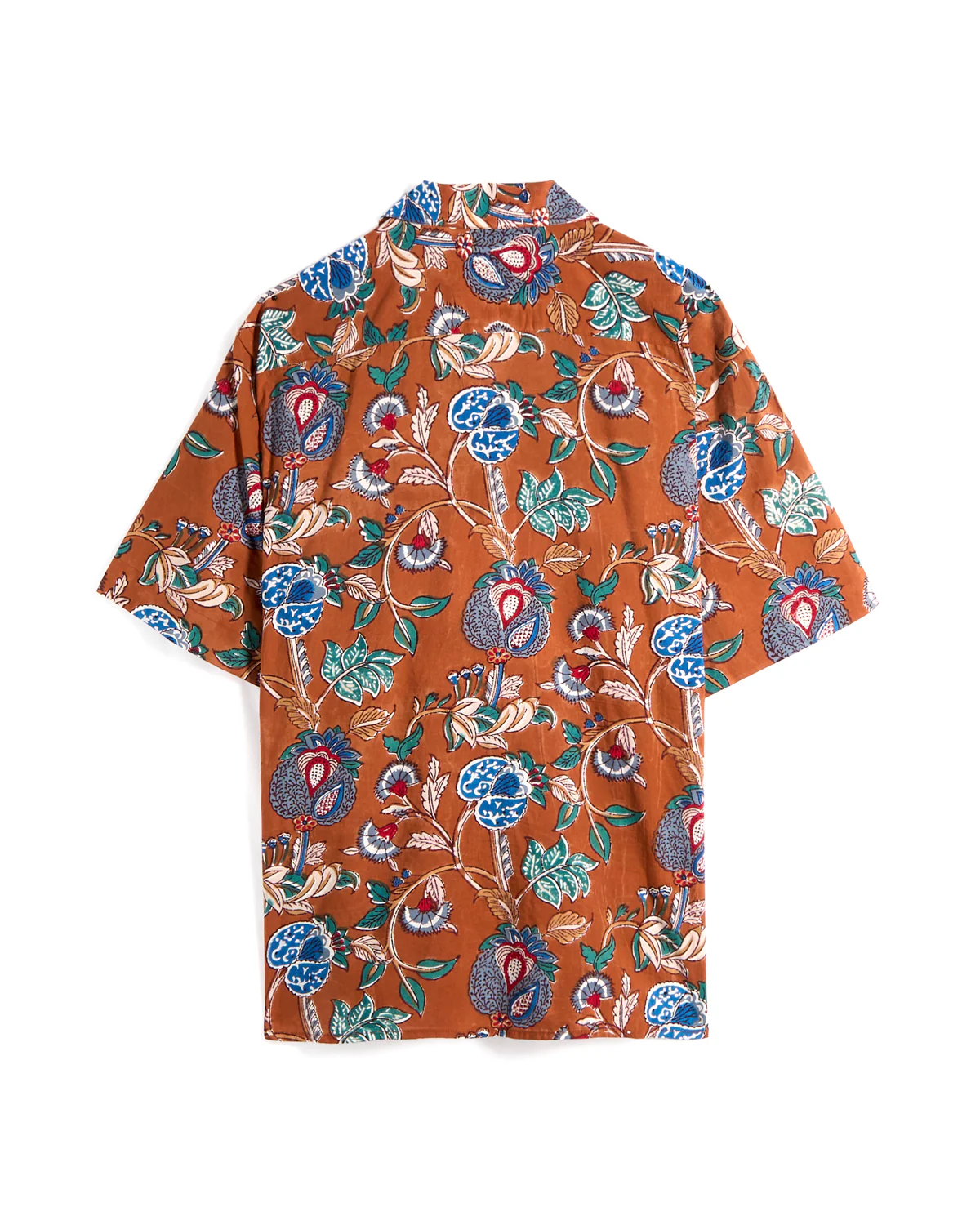Ronen Floral Motif Hand Block Print Shirt - Image 3