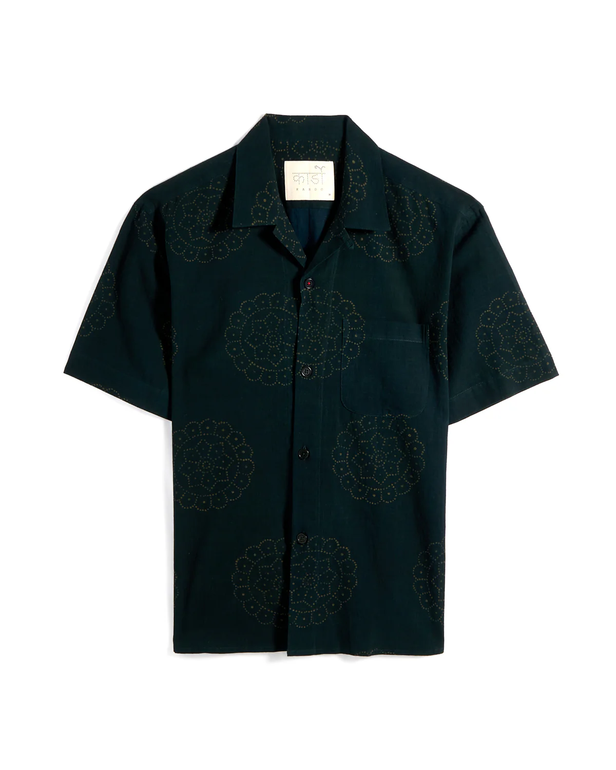 Ronen Mandala Motif Hand Block Print Shirt