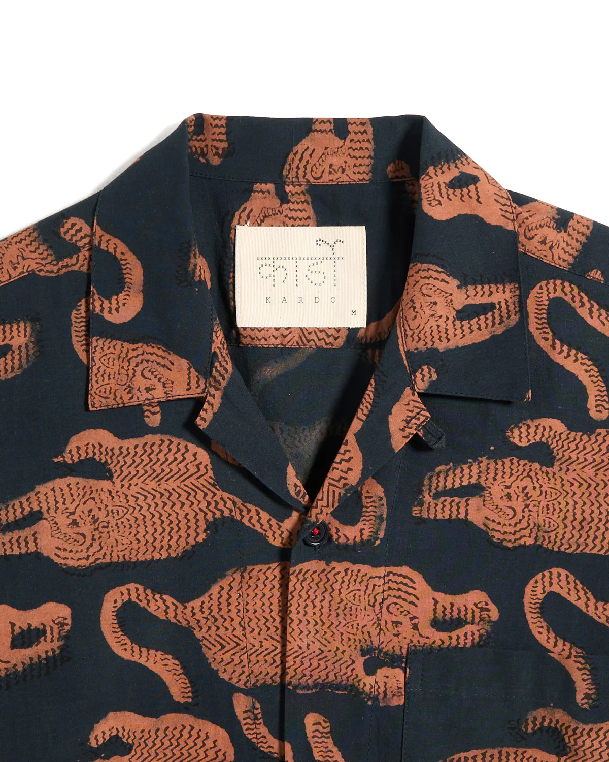 Ronen Tiger Motif Hand Block Print Shirt - Image 2