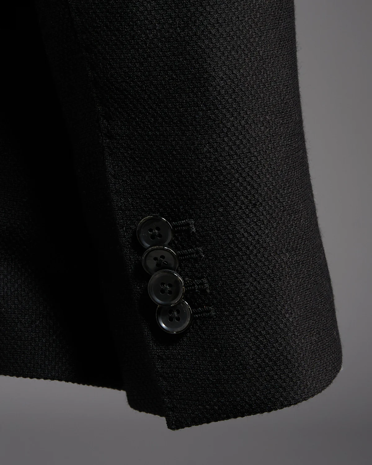 Black Stretch Wool Soft Blazer - Image 7