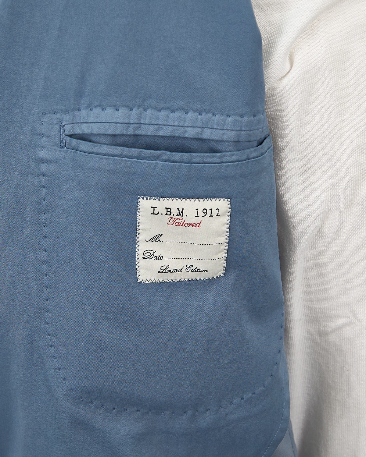 Blue Cotton Silk Stretch Soft Jacket - Image 7