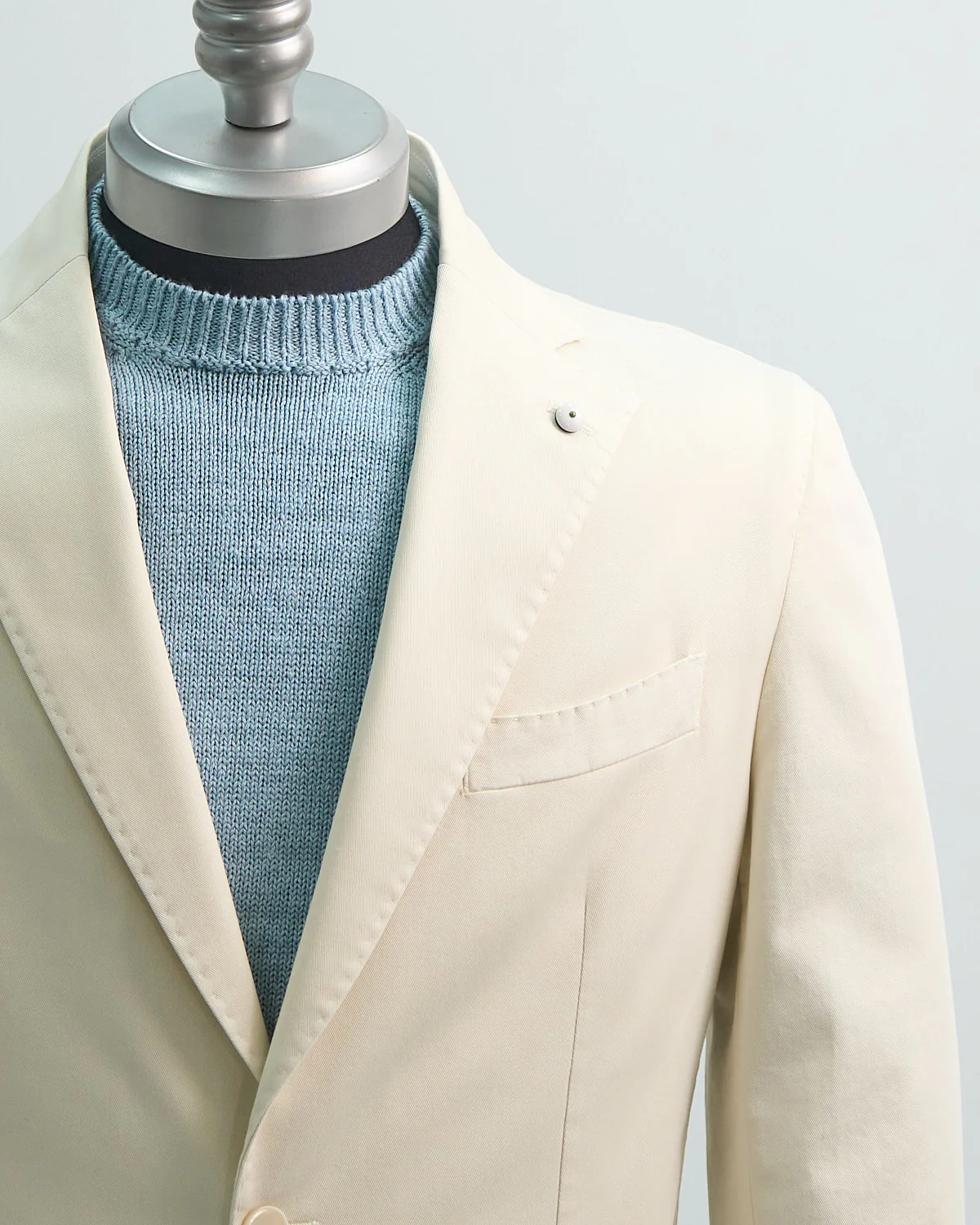 Stretch Cotton Twill Garment Dyed Soft Sport Jacket - Image 3