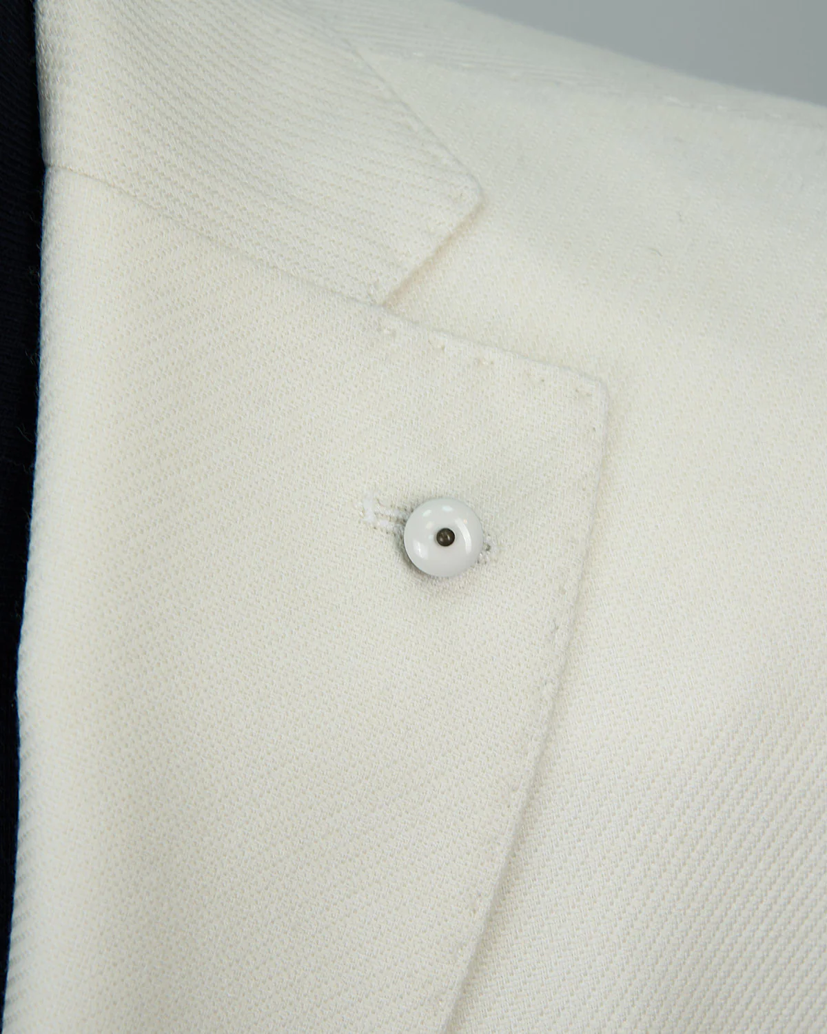 Wool & Cotton Textured White Soft Blazer - Image 4
