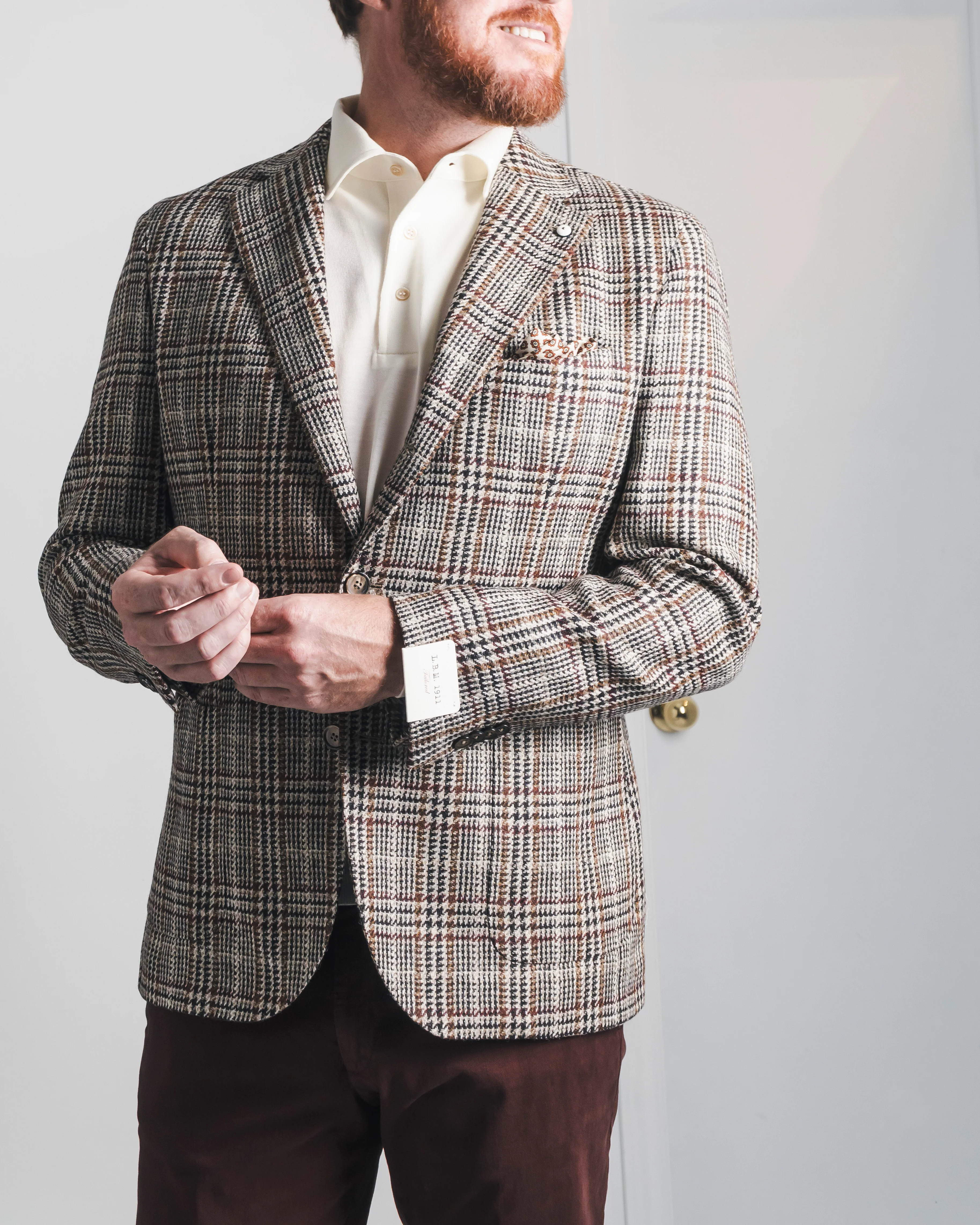 Wool Glencheck Sport Jacket - Image 2