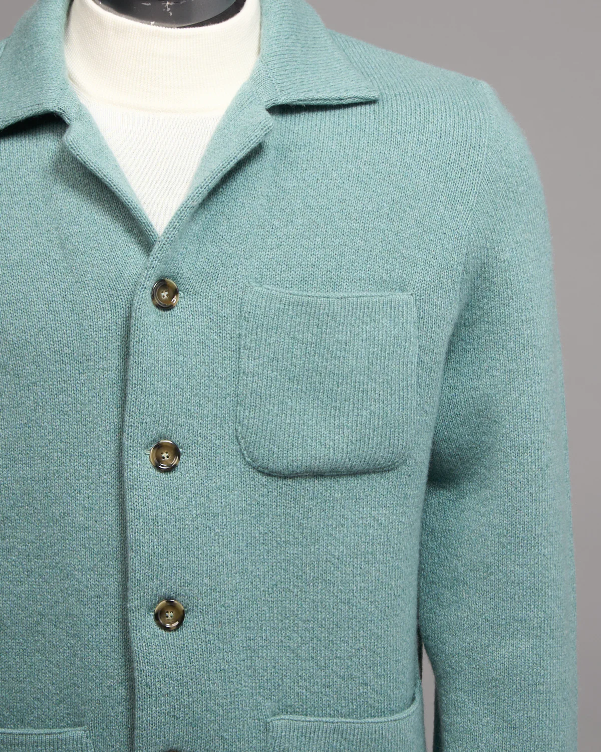 100% Cashmere Plush Sweater Jacket - Image 3