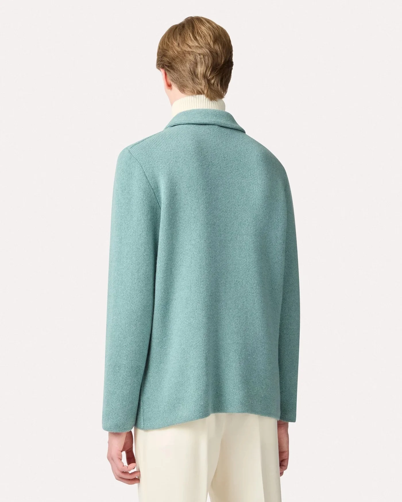 100% Cashmere Plush Sweater Jacket - Image 5