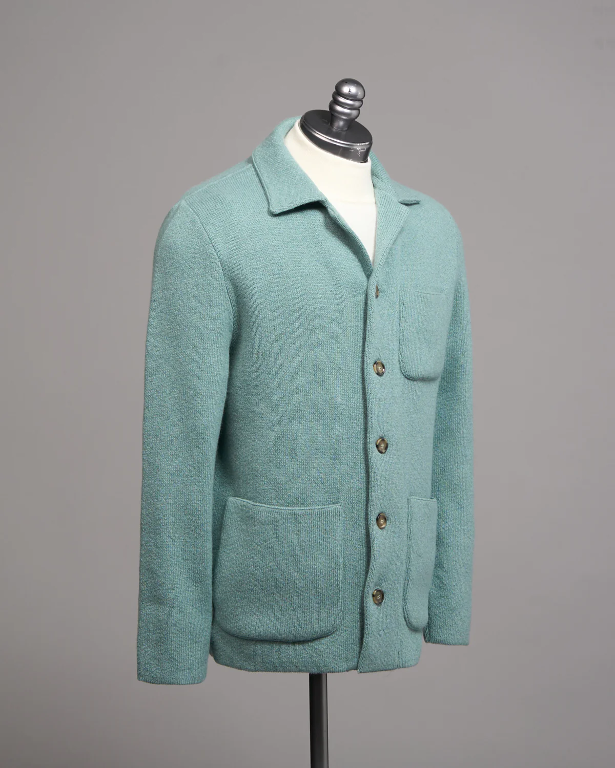 100% Cashmere Plush Sweater Jacket - Image 8