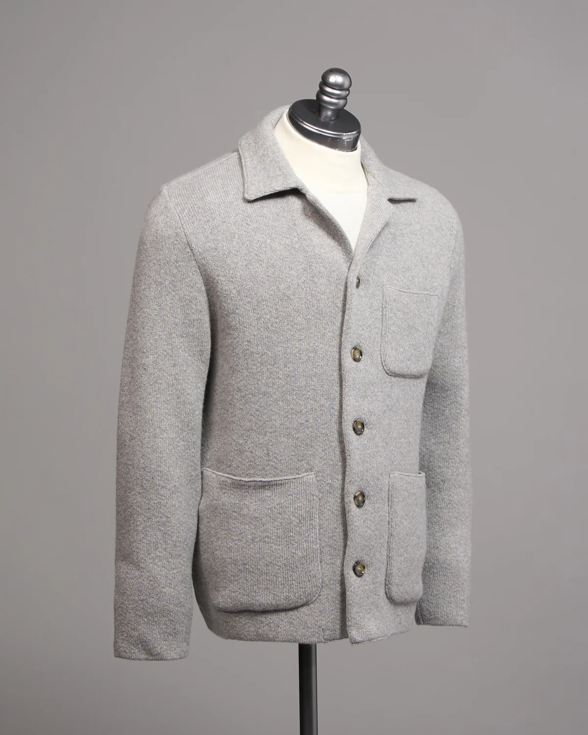 100% Cashmere Plush Sweater Jacket - Image 5