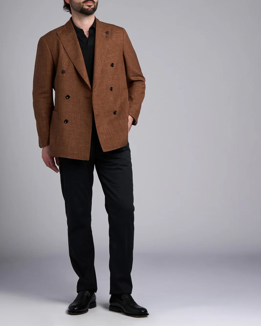 Loro Piana 'summertime' Double Breasted Sport Jacket - Image 2