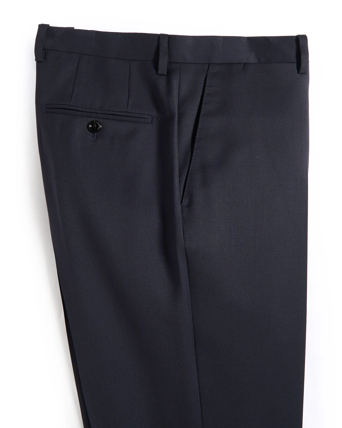 Natural Stretch Double Breasted 'Iconic' Navy Twill Hybrid Suit - Image 12