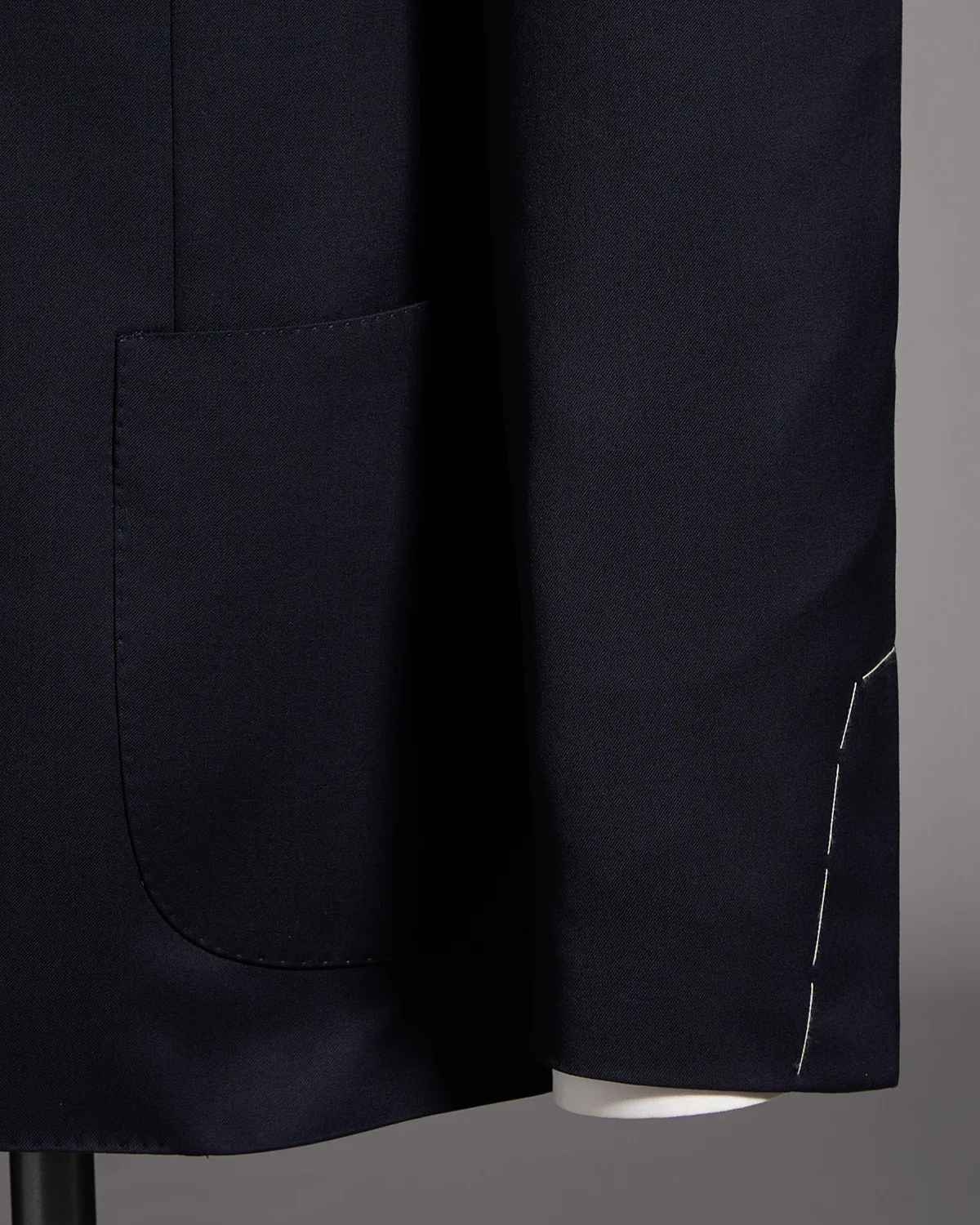 Natural Stretch Double Breasted 'Iconic' Navy Twill Hybrid Suit - Image 4