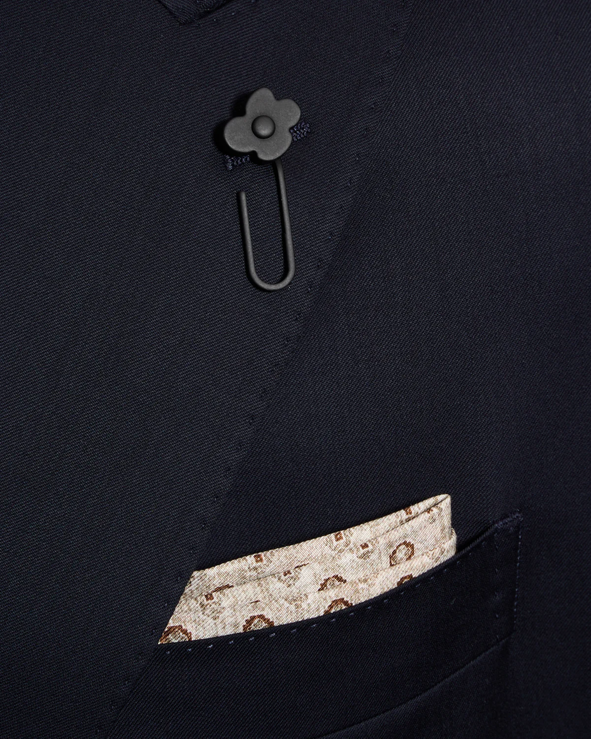 Natural Stretch Double Breasted 'Iconic' Navy Twill Hybrid Suit - Image 5