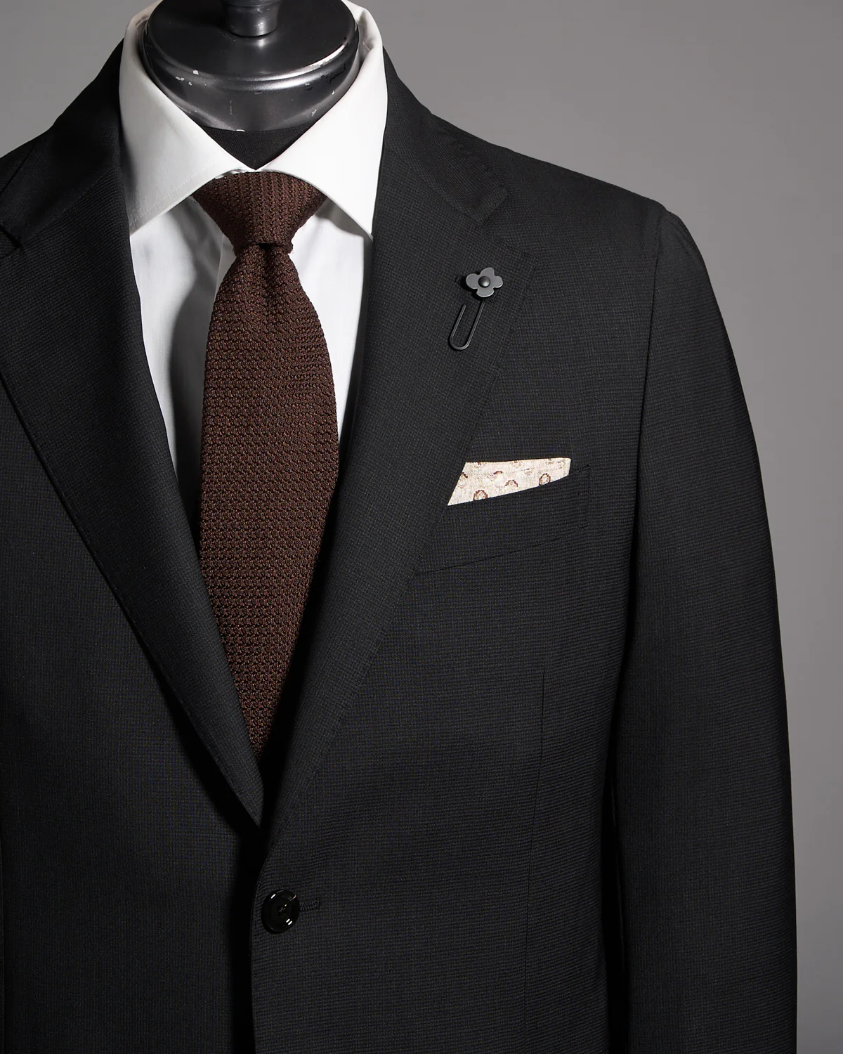 Natural Stretch 'Iconic' Wool Micro Pattern Suit - Image 2