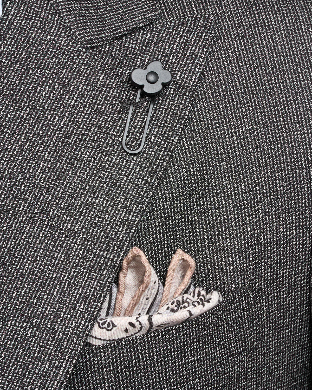 Peak Lapel 'Iconic' Fit Natural Stretch Wool Suit - Image 3
