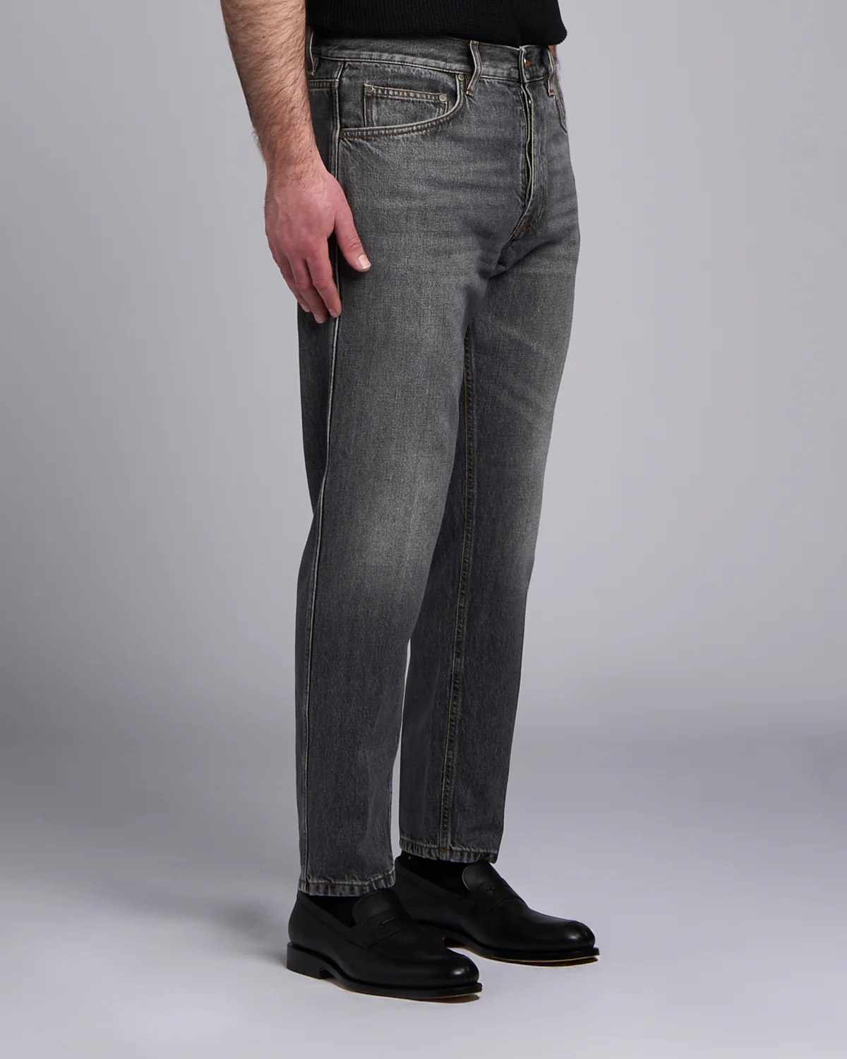 Stone Washed Black Jeans - Image 8
