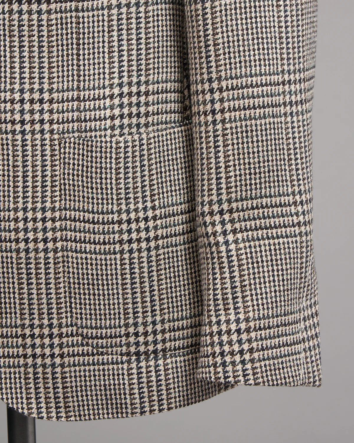 Wool Alpaca & Silk 'Iconic' Fit Highland Check Jacket - Image 3