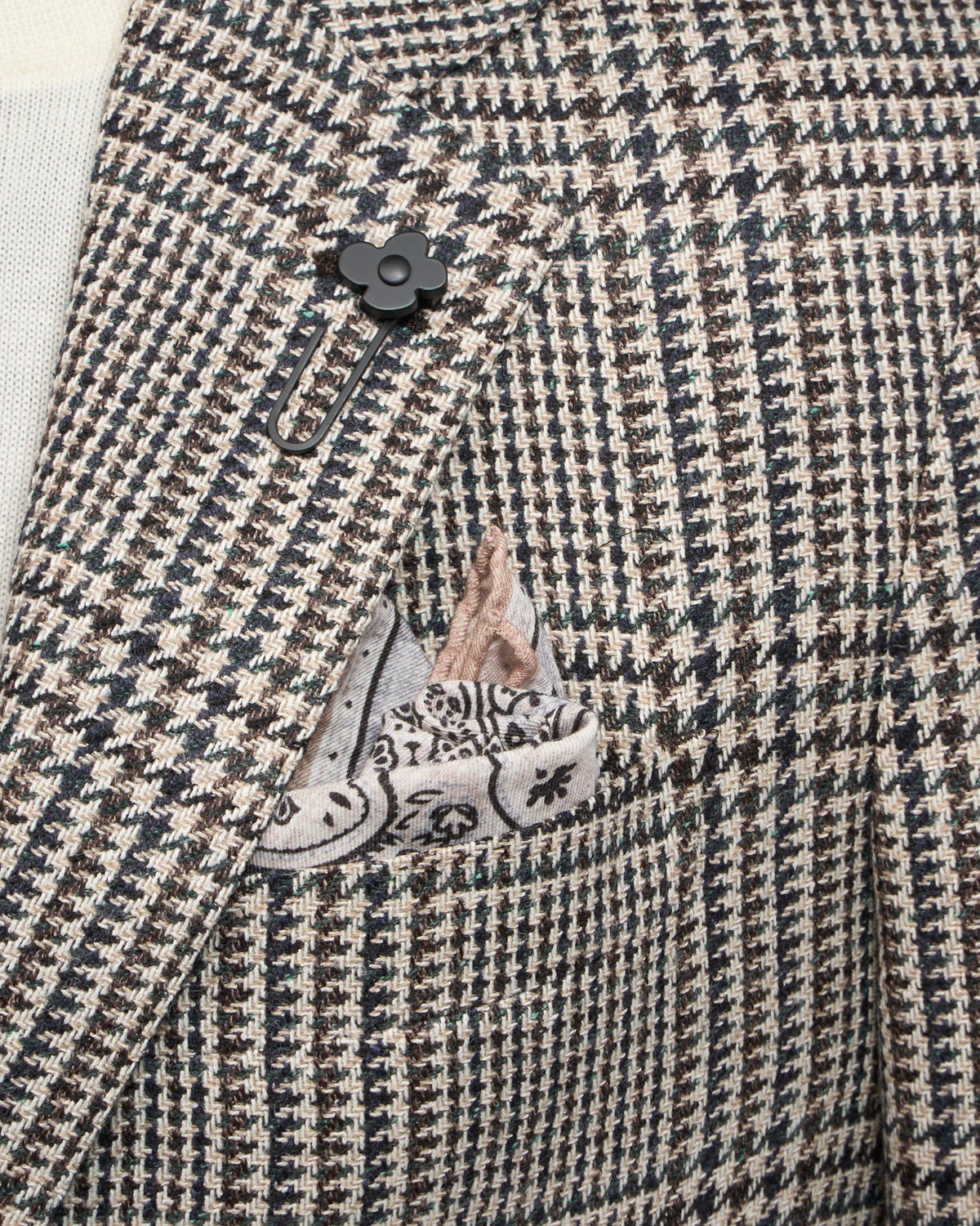 Wool Alpaca & Silk 'Iconic' Fit Highland Check Jacket - Image 5