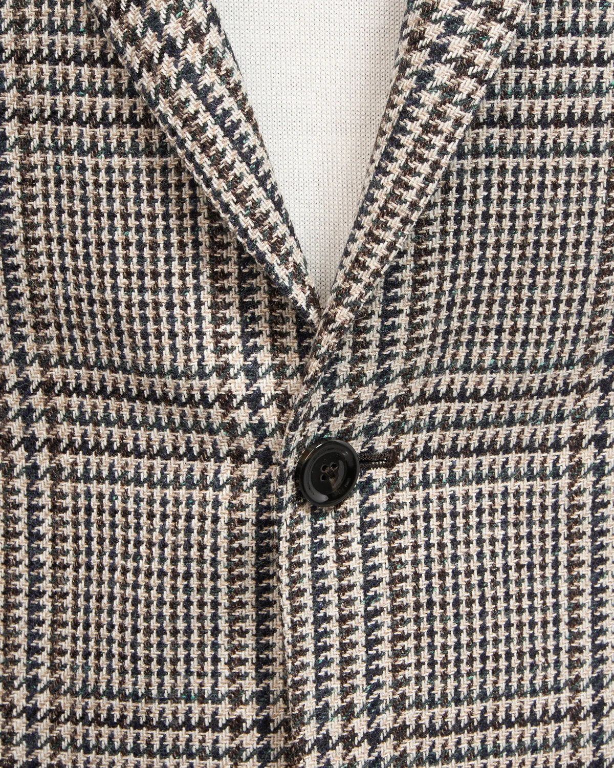 Wool Alpaca & Silk 'Iconic' Fit Highland Check Jacket - Image 6
