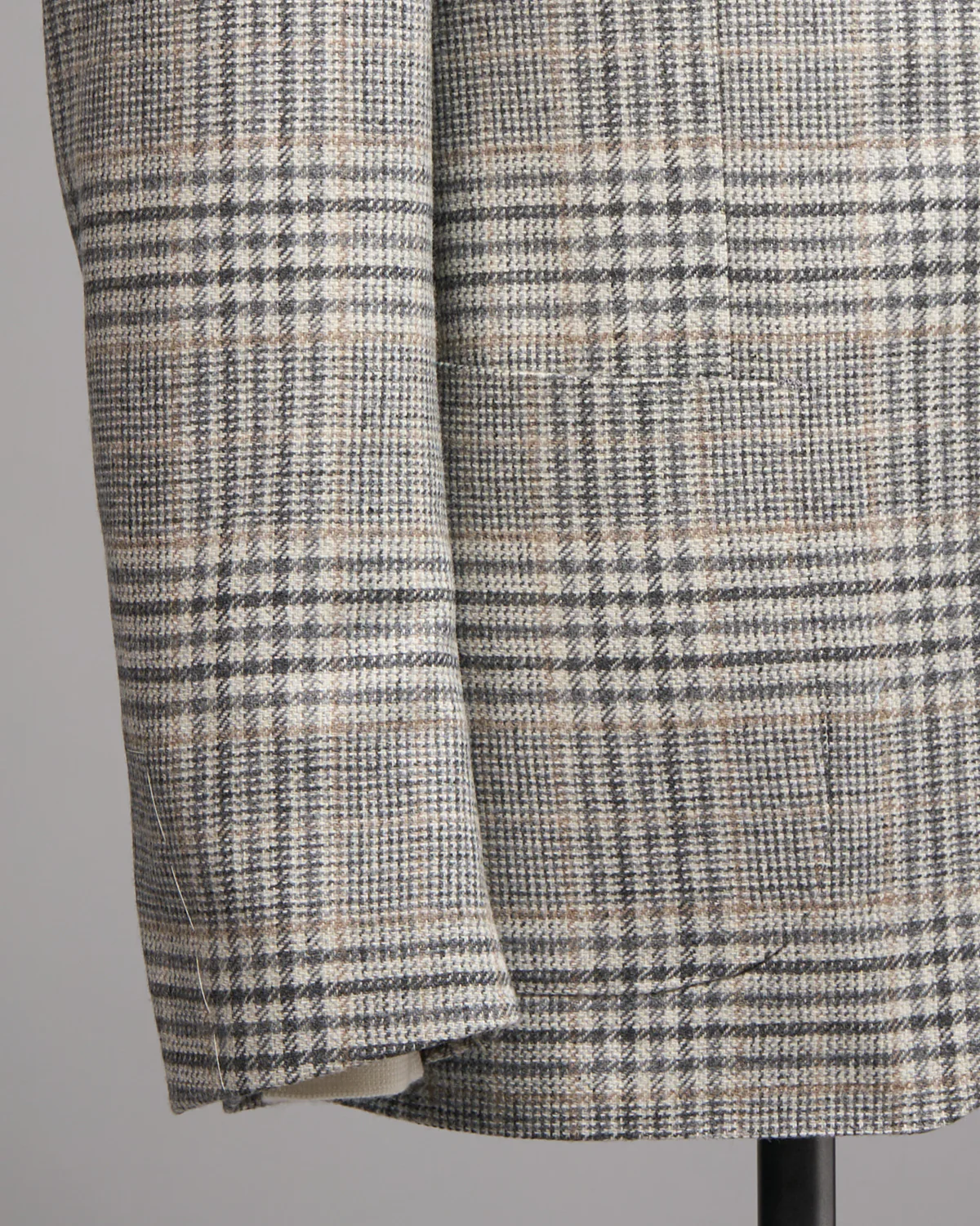 Wool & Cashmere 'Roma' Fit Light Prince Of Wales Check Soft Jacket - Image 3