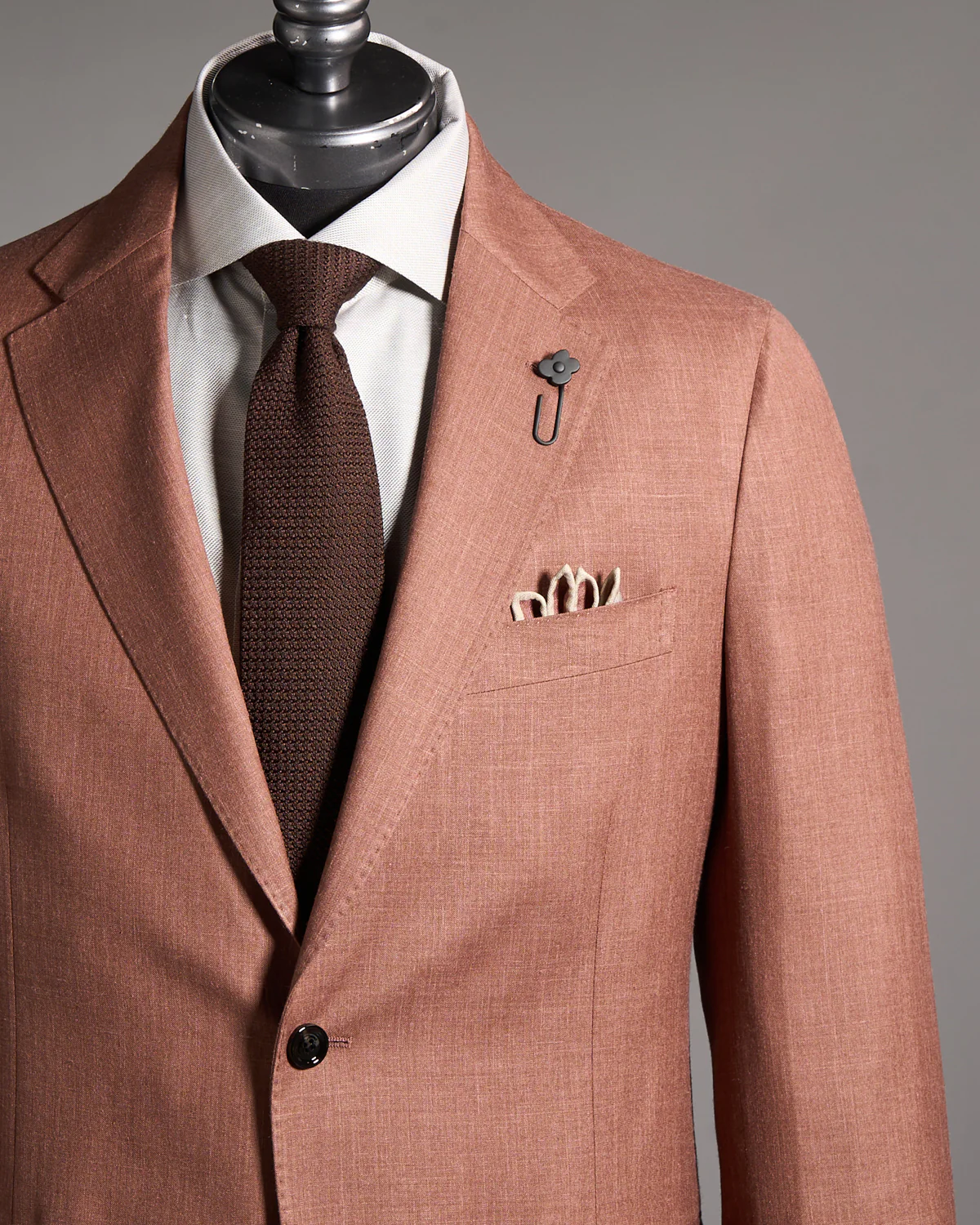 Wool Silk And Linen 'Iconic' Fine Twill Suit - Image 2