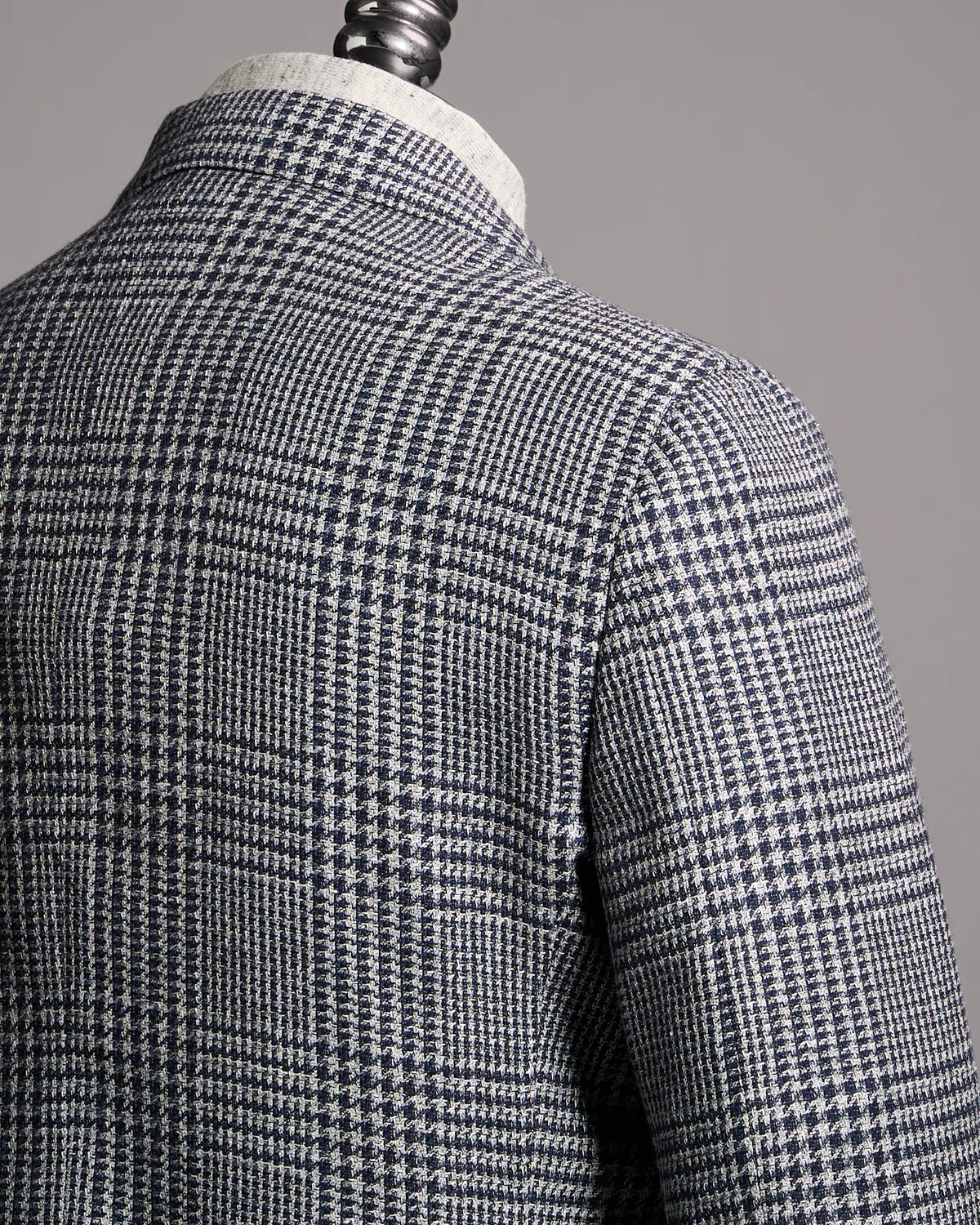 Wool Silk And Linen Prince Of Wales 'Iconic' Sport Jacket - Image 3