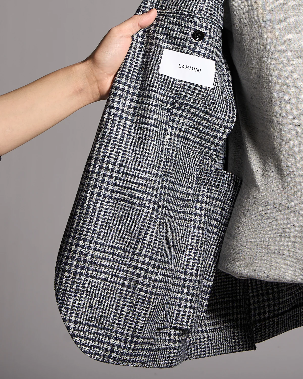 Wool Silk And Linen Prince Of Wales 'Iconic' Sport Jacket - Image 7
