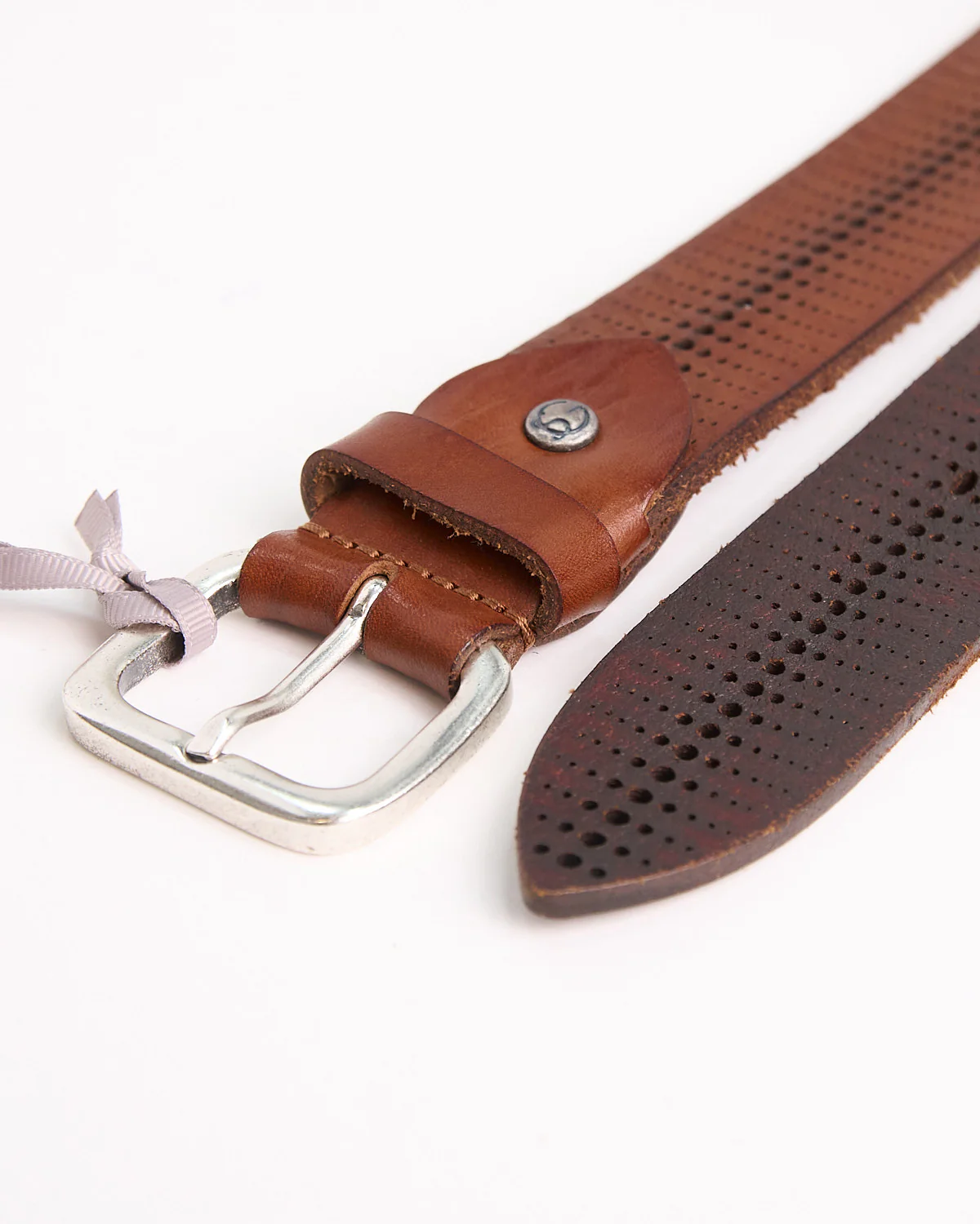 Laser Cut Cintura Piatta / Brown - Image 4