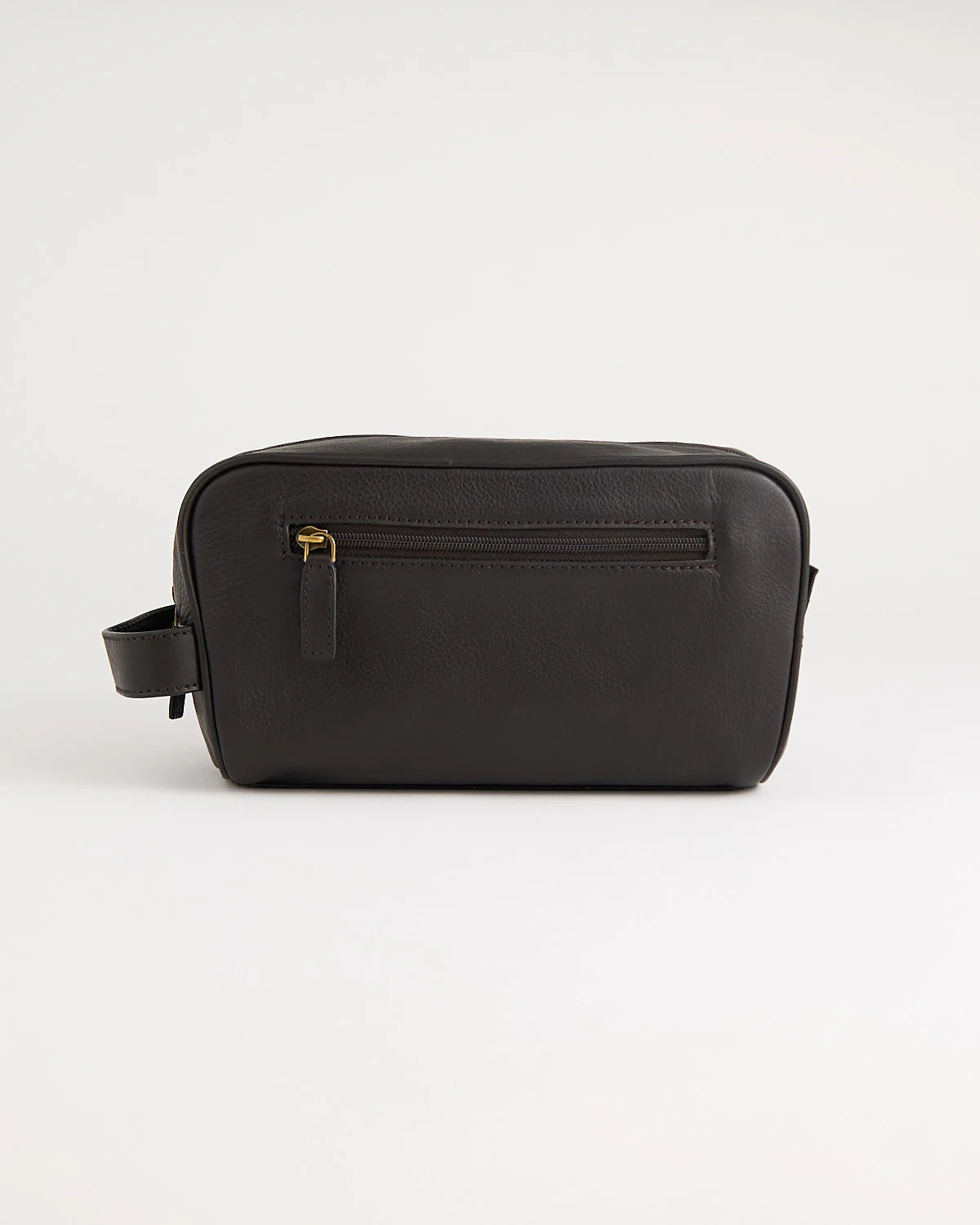 Brown Leather Toiletry Bag