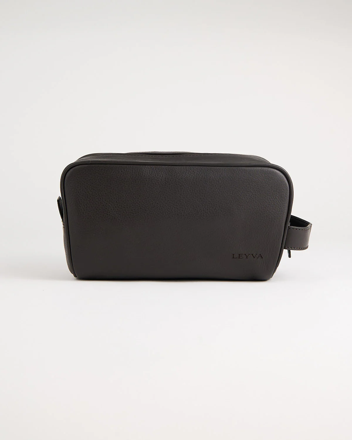 Brown Leather Toiletry Bag - Image 2