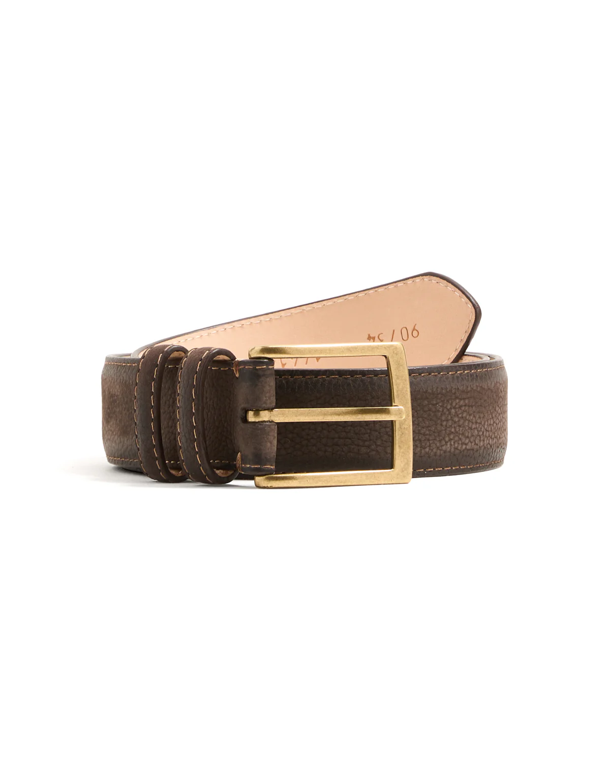 Burnished Edge Nubuck Belt