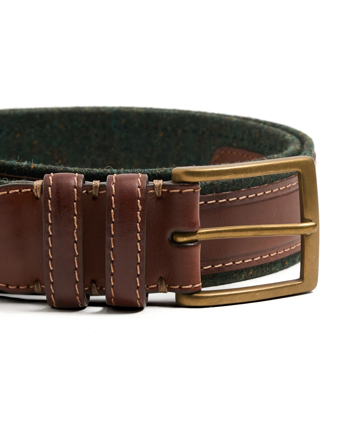 Cotton Edged Leather Belt - Image 2