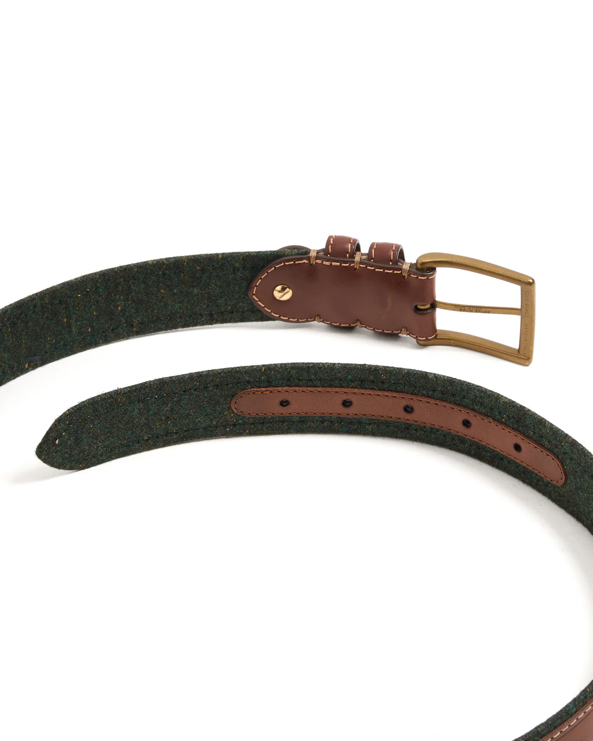 Cotton Edged Leather Belt - Image 3