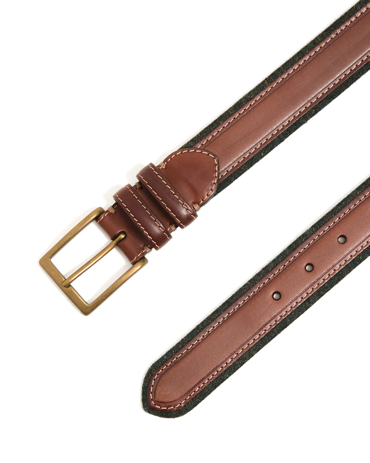 Cotton Edged Leather Belt - Image 4