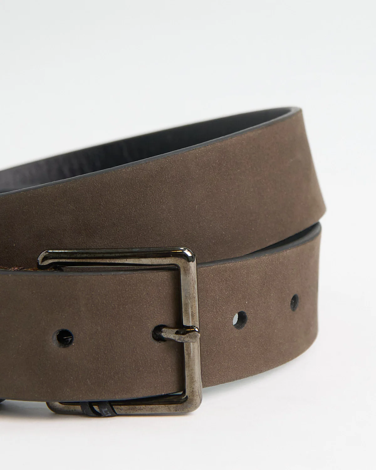 Leyva Nubuck Belt Chocolate - Image 4