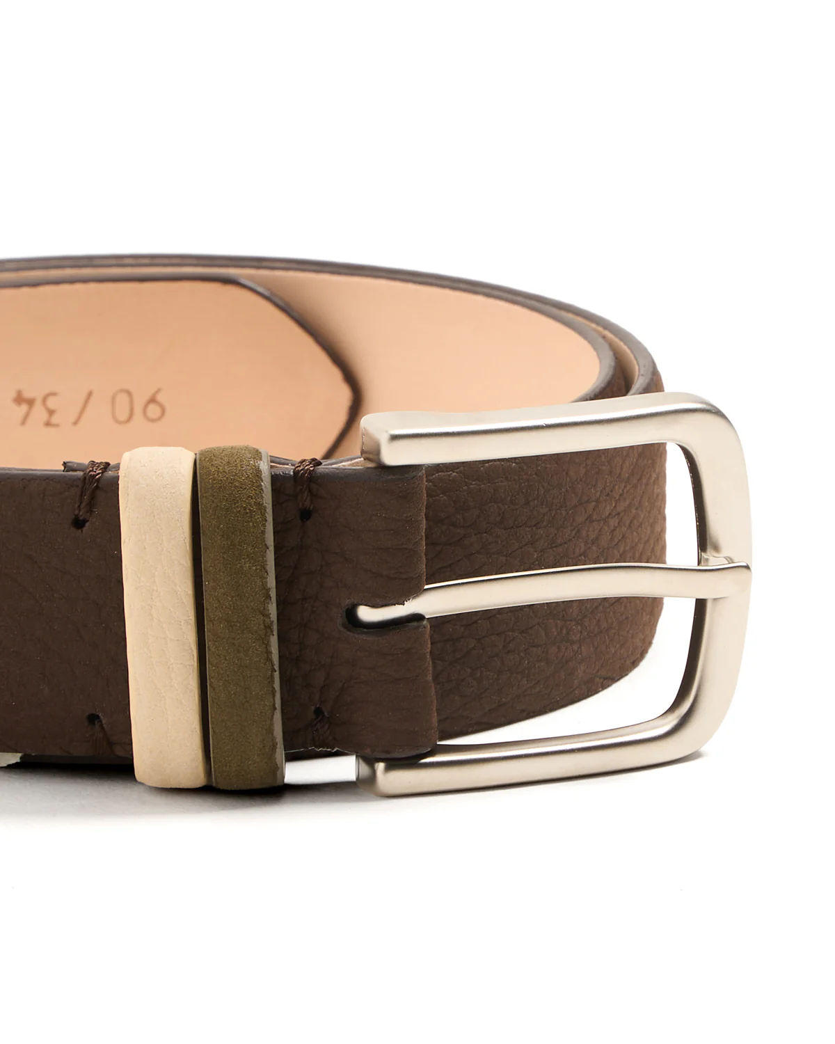 Nubuck Belt With Contrast Keeper - Image 2