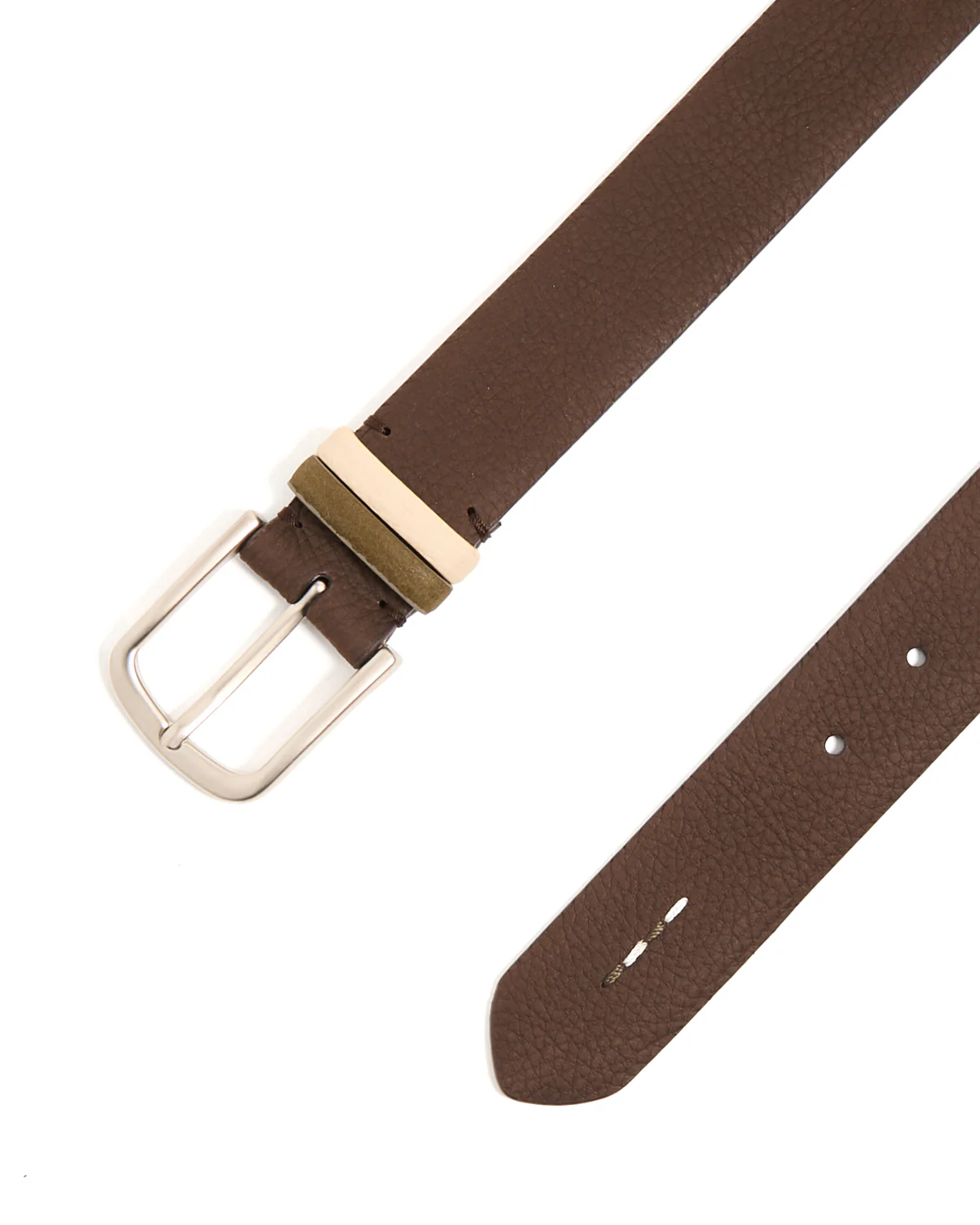 Nubuck Belt With Contrast Keeper - Image 4