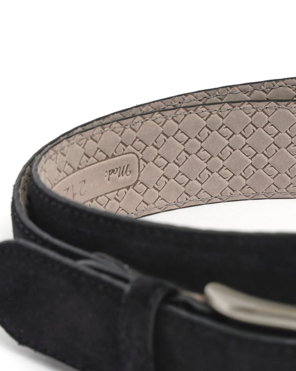 Suede Feather Edge Dress Belt - Image 3