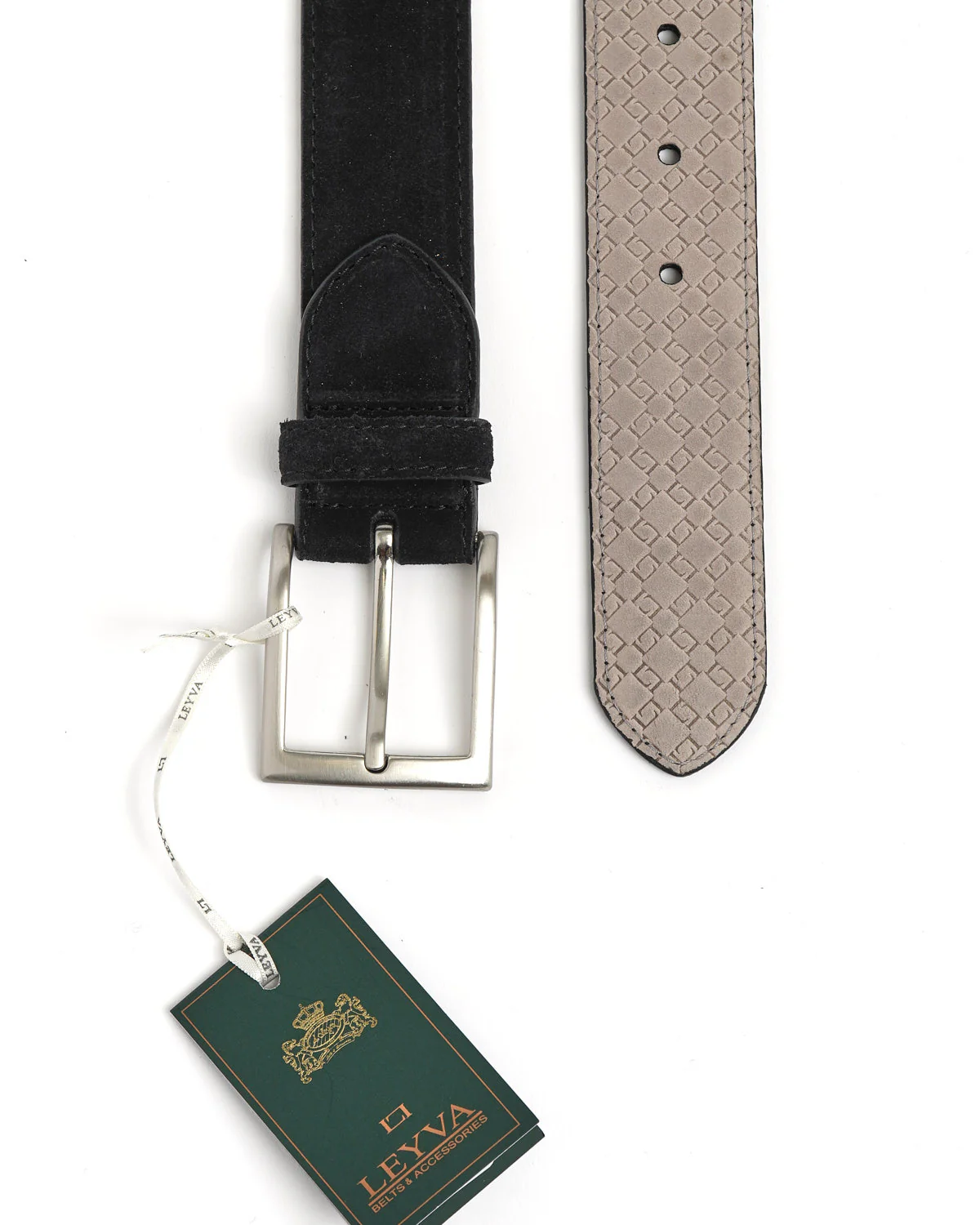Suede Feather Edge Dress Belt - Image 4