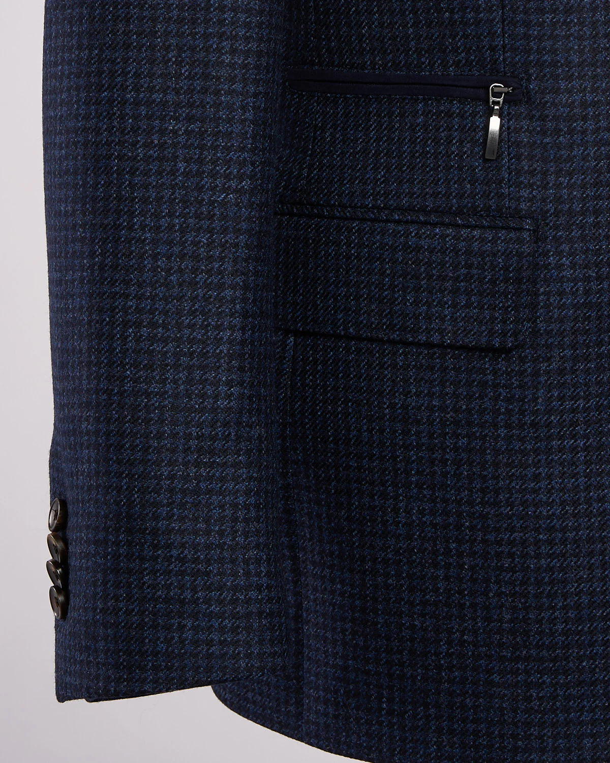 Blue Houndstooth Hybrid Sport Jacket - Image 7