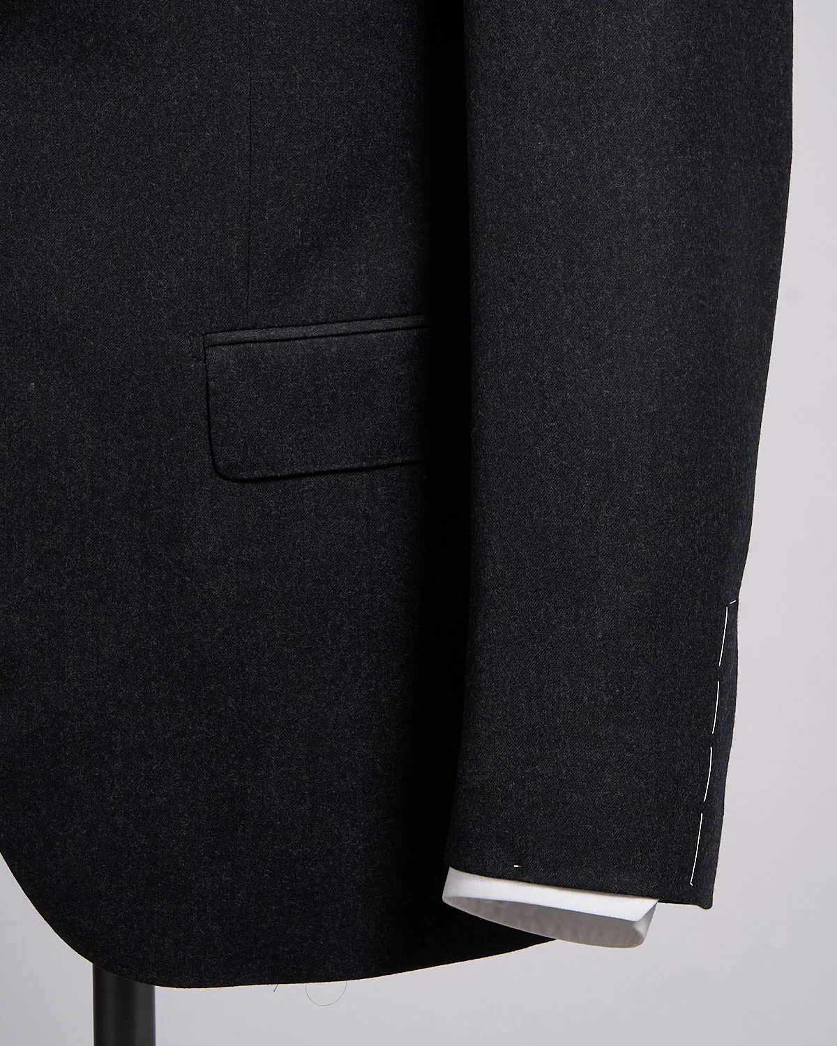 Charcoal Flannel Wool Soft Dream Suit - Image 7