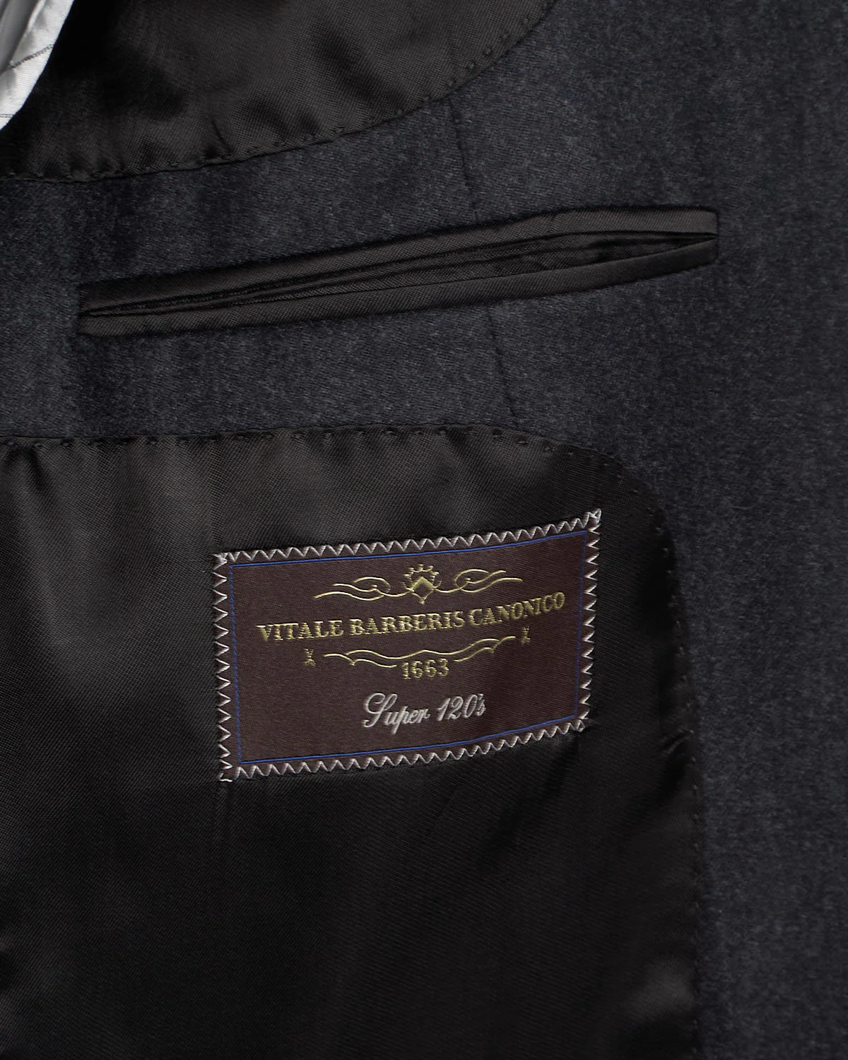 Charcoal Flannel Wool Soft Dream Suit - Image 8