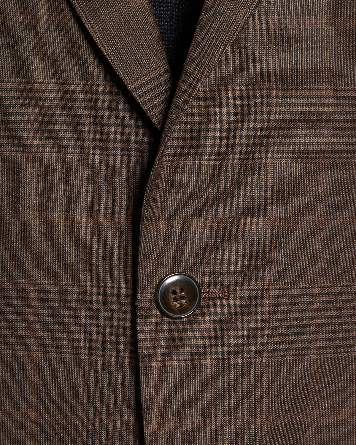 Chocolate Brown Wool Check Sport Jacket - Image 5