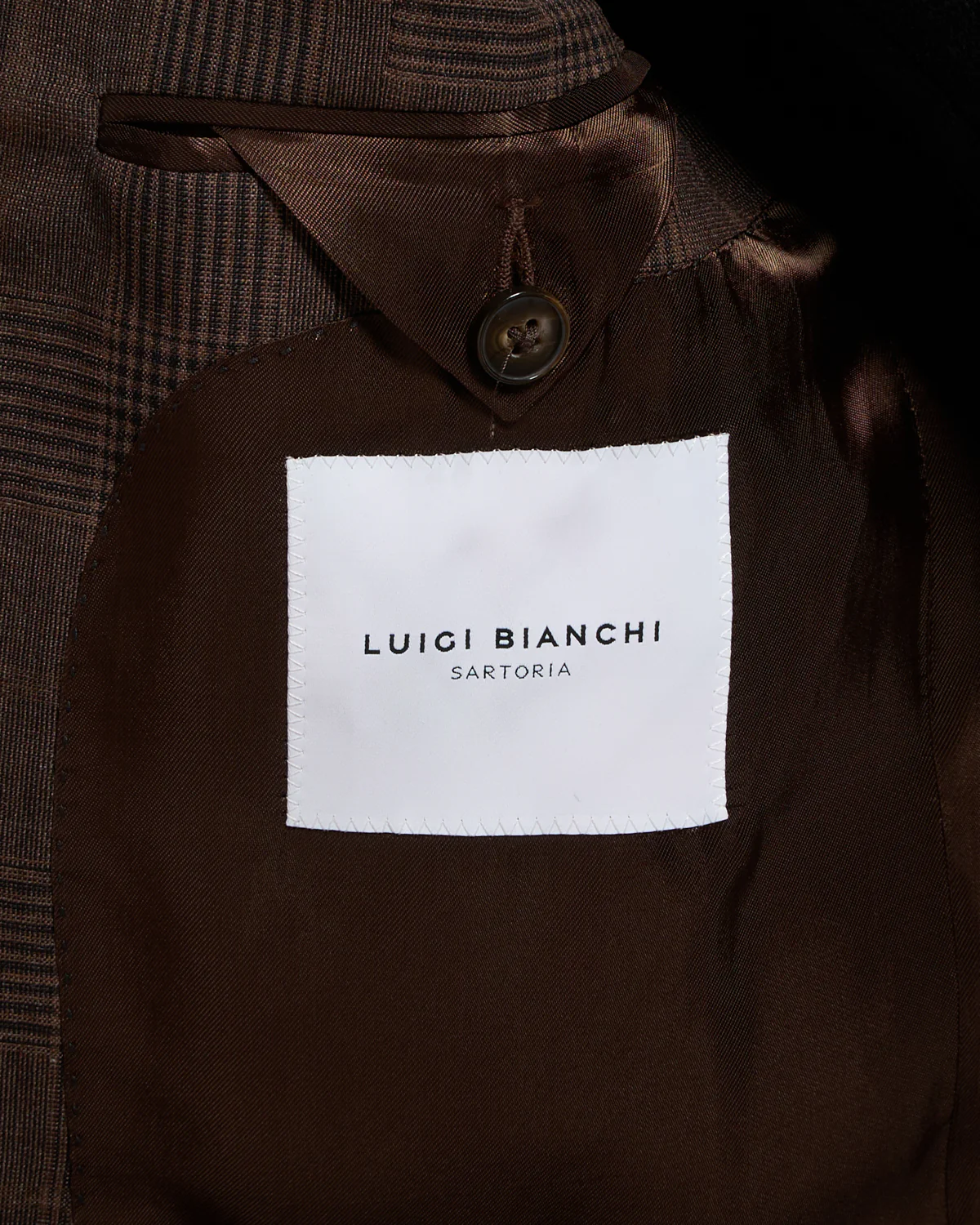 Chocolate Brown Wool Check Sport Jacket - Image 7