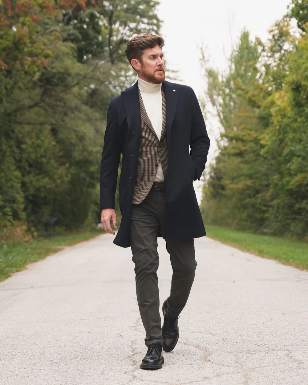 Navy Colombo Thermo Topcoat - Image 2