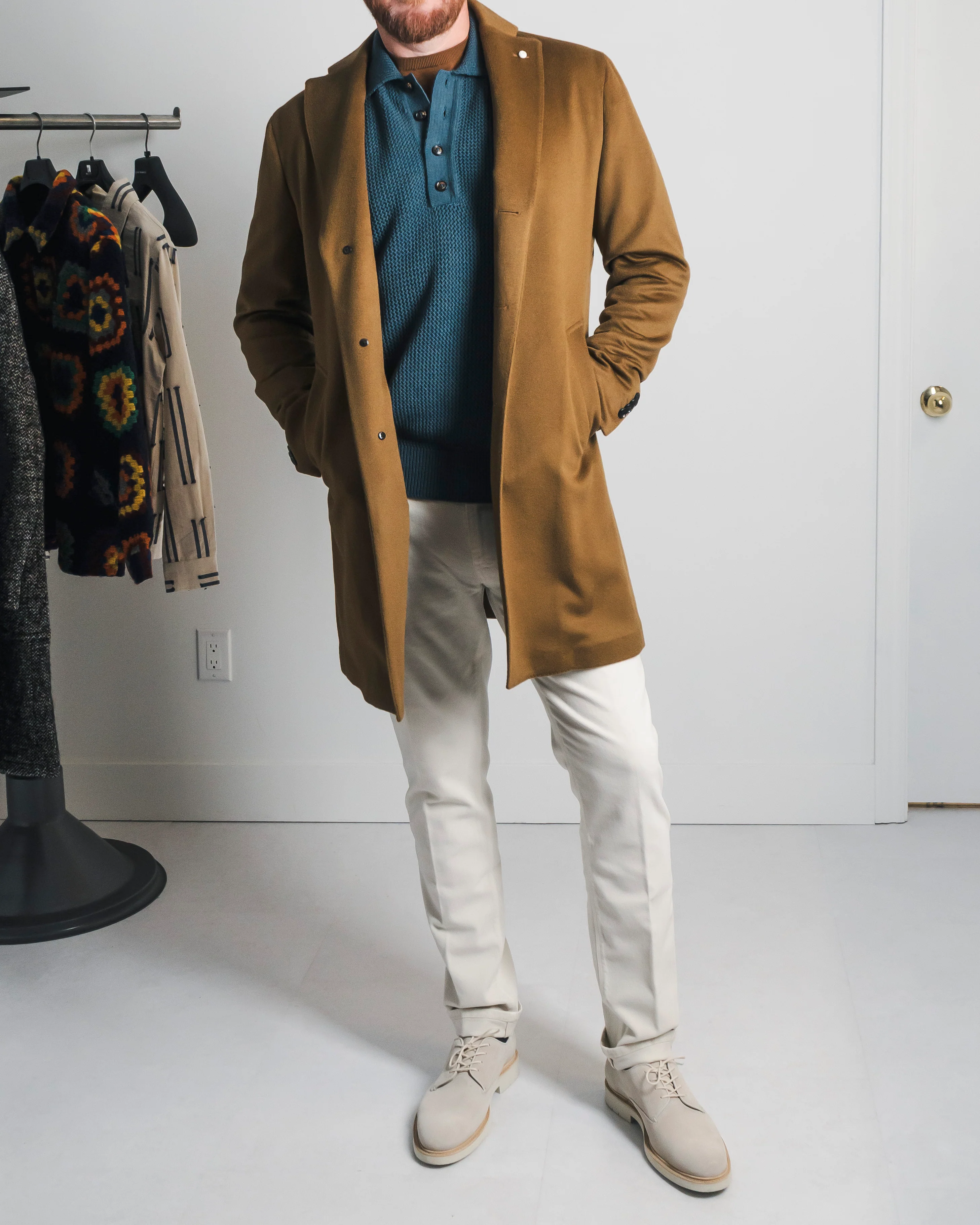 Camel Colombo Wool-Cashmere Topcoat - Image 12