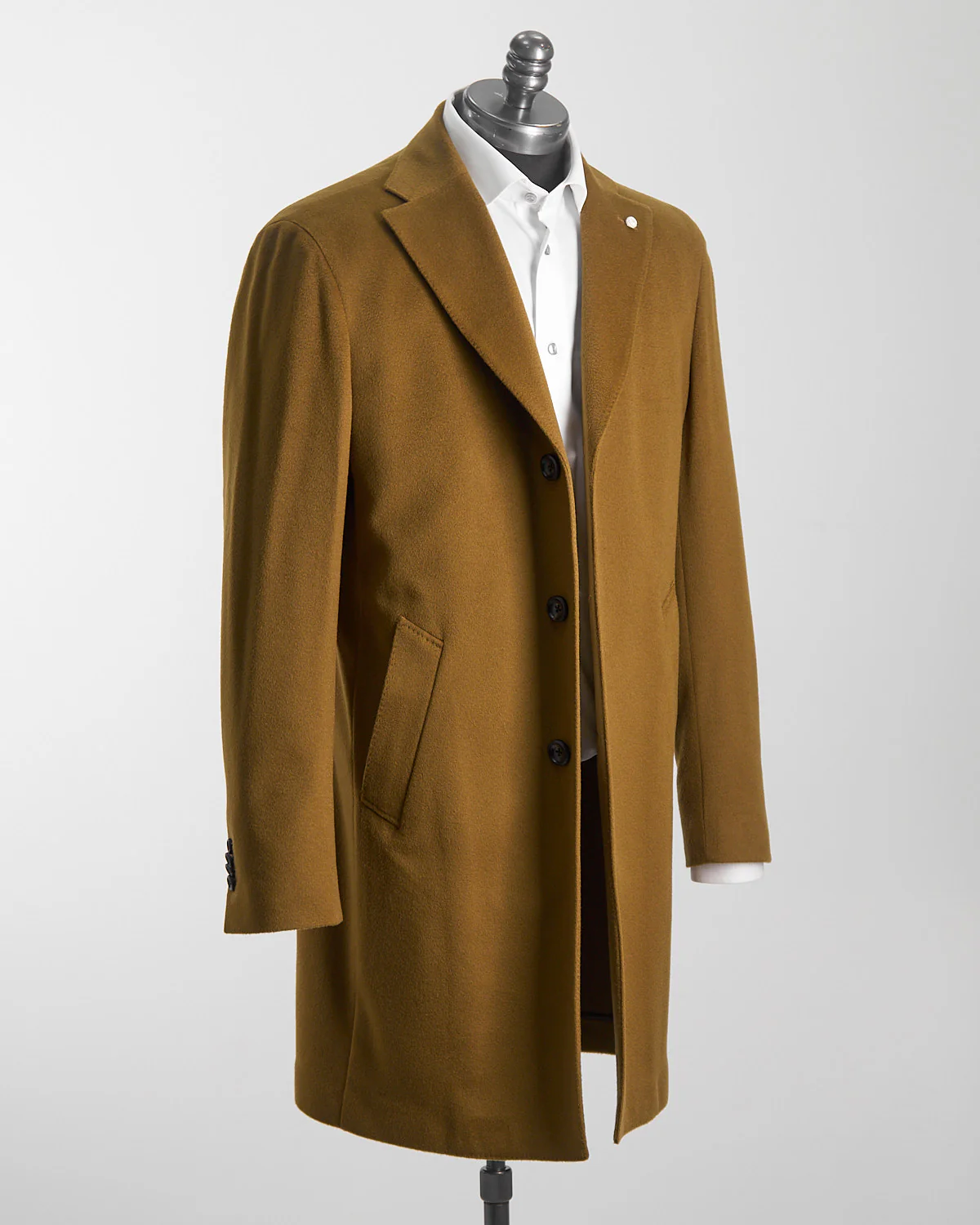 Camel Colombo Wool-Cashmere Topcoat - Image 13