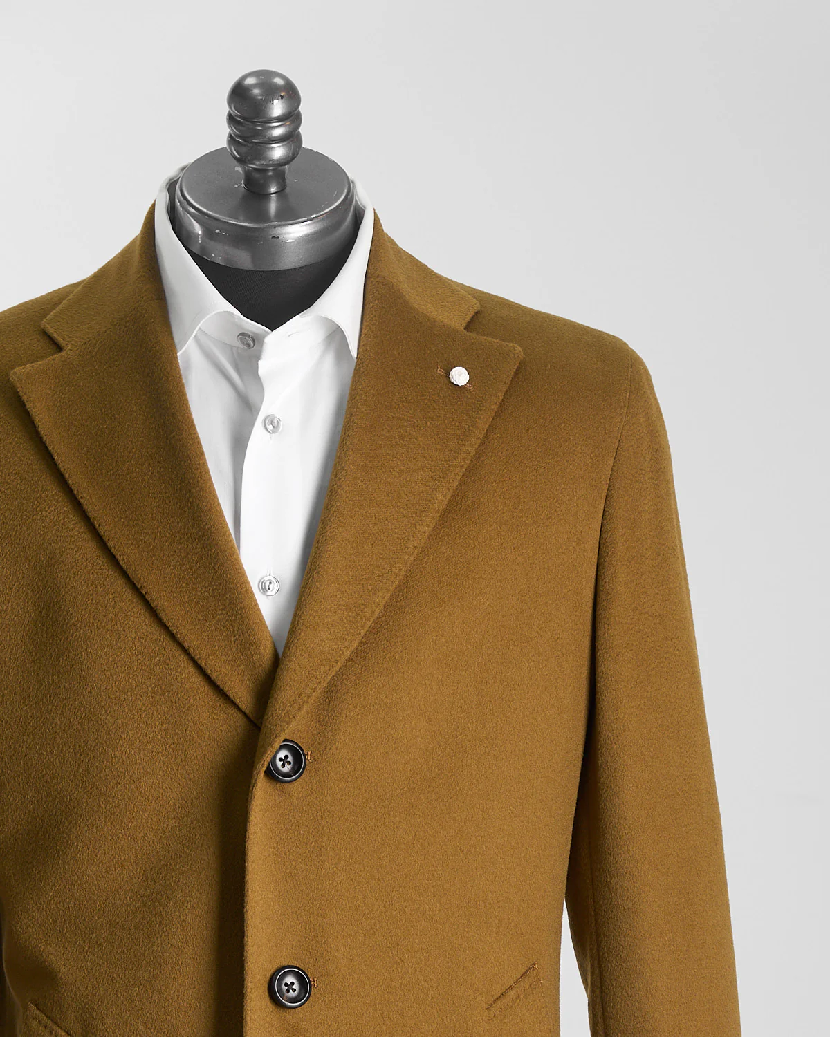 Camel Colombo Wool-Cashmere Topcoat - Image 5